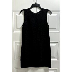 NWOT Theory Adraya Black Ivy Jacquard Shift Dress Size 2